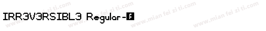 IRR3V3RSIBL3 Regular字体转换